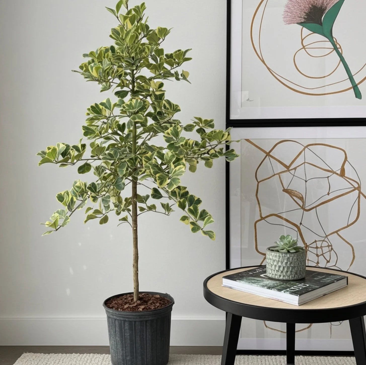 Ficus Triangularis Tree Form Single Stem, Variegated Tree - Image 3